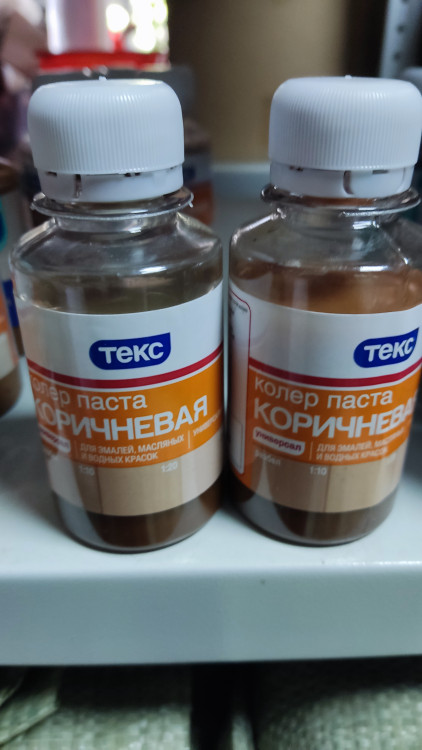 ТЕКС Паста колер  коричневая (0,1л)