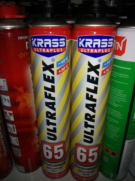 Пена монтажная профессион. всесезонная KRASS ULTRAFLEX 65