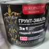 Грунт-эмаль "Декоратор" 3в1 шоколадный (Бан. 1,8кг)