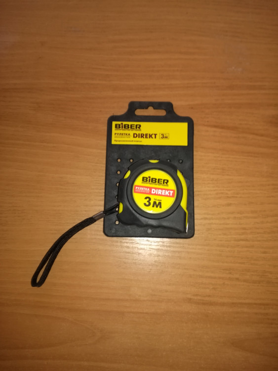 БИБЕР 40102 Рулетка 3м