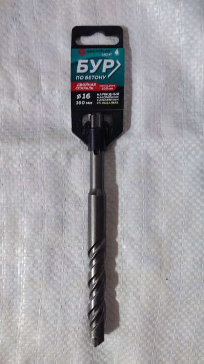 56-16160 Бур по бетону, SDS-Plus, GreatFlex Light, 16x160 мм