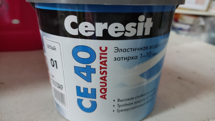 CE 40/1 кг Затирка эласт. до 10мм (белая 01)