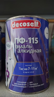 ПУФАС Эмаль ПФ-115 белая Decoself (0,9кг)